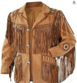 Best Quality Men's Western Fringed Suede Jacket