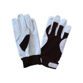 White & Black Driver Glove